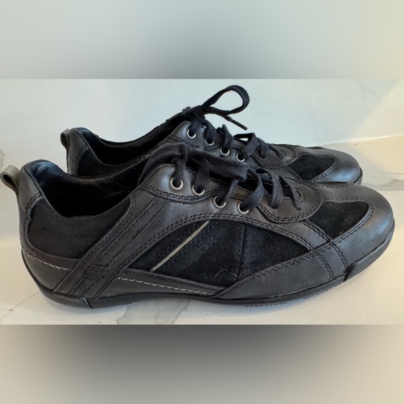 Geox Other - Geox Respira Italy Sneakers Shoes leather suede black office street formal 42/9